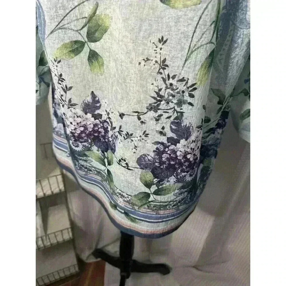 Easy wear By Chicos Women’s 2 US L Semi Sheer 3/4 Sleeve Open Front Cardigan - Picture 9 of 14